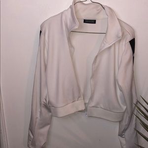 White zip up